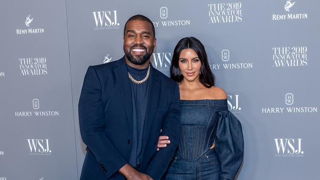 Kanye West and Kim Kardashian pictured in 2019. Picture: Mark Sagliocco/WireImage