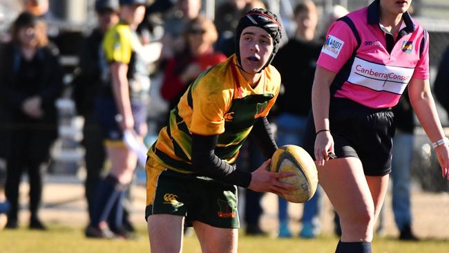 Tasmanian under-18 boys representative Josiah Jeffrey at last year’s tournament.