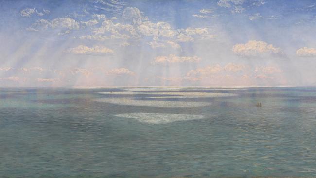 John Brett’s The British Channel Seen from the Dorsetshire Cliffs, 1871. Picture: Tate