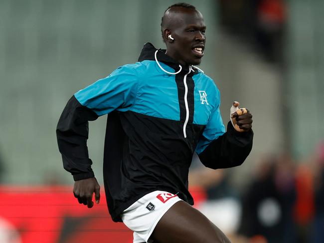 Aliir Aliir is a Port Adelaide star. Picture: Michael Willson/AFL Photos