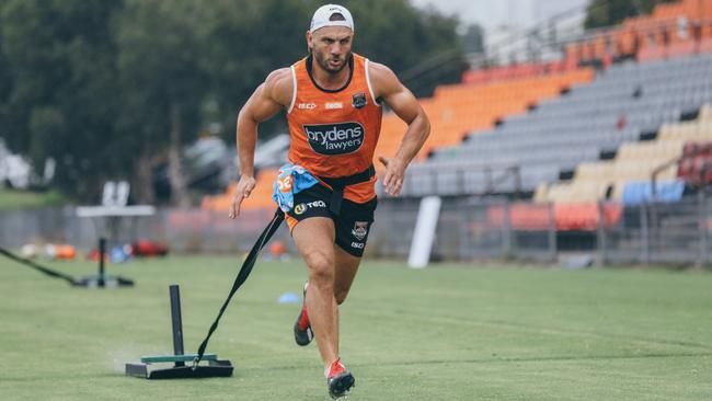 Robbie Farah is pleased to be finishing his career where it started seasons ago. Picture: Wests Tigers