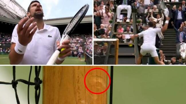 Djokovic DENTS net post after exploding with anger