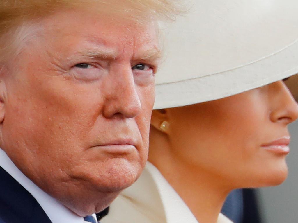 The President and First Lady in Portsmouth. Picture: Tolga AKMEN / AFP.