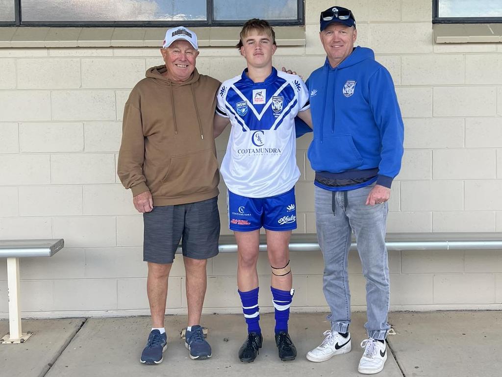 Ollie Hall made his first grade debut in Cootamundra's win over Brothers. Picture: Cootamundra Rugby League Football Club Facebook