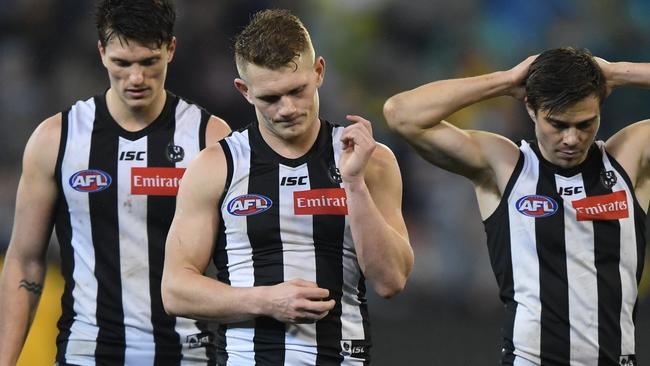 Adam Treloar didn’t see out his contract at Collingwood. Picture: AAP Images