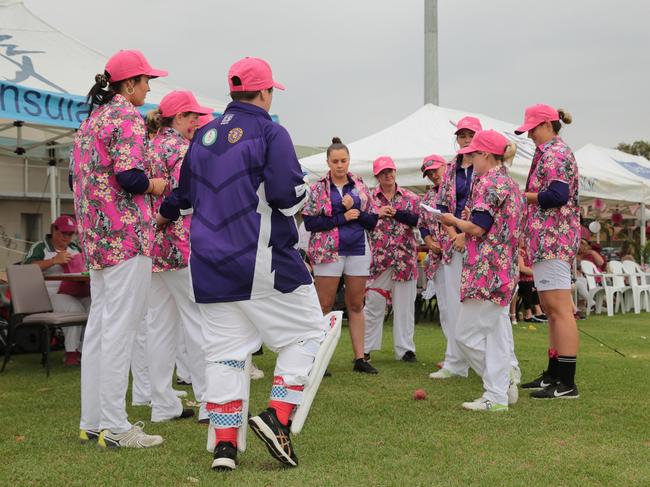 Southern Spirit players in their Hawaiian shirts. Picture: Nick Friend/Facebook