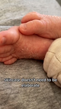 Why I only wash my baby's skin with water