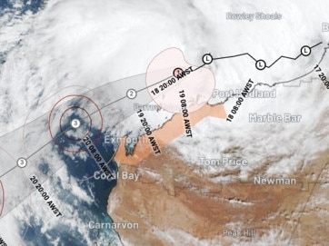 Tropical Cyclone Sean forms near the Pilbara Coast