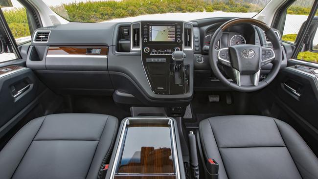 The VX model Toyota Granvia has plush internal finishes.