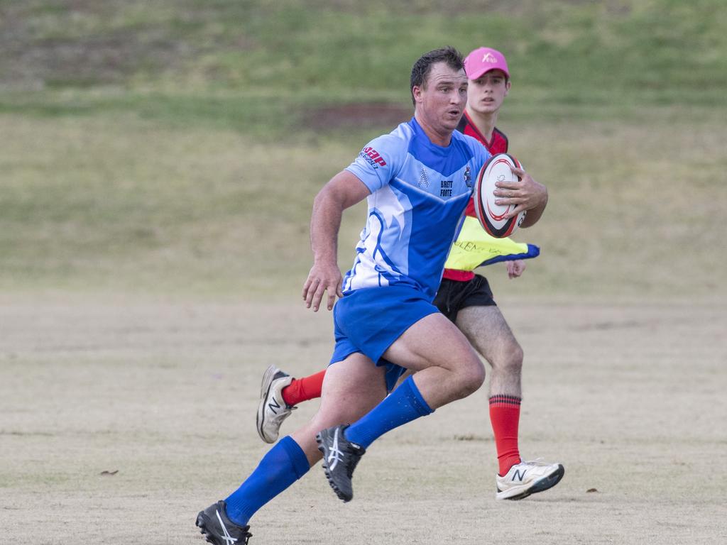 Brett Forte Super 10s Memorial Rugby Challenge. QPS vs The Army. Saturday, August 14, 2021. Picture: Nev Madsen.