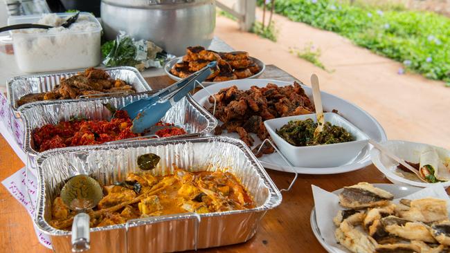 Food of all sorts was on the menu at Humpty Doo Barramundi’s National Barra Day celebrations. Picture: Pema Tamang Pakhrin