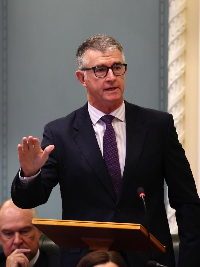 Queensland Sports Minister Tim Mander during parliament sitting in Brisbane. Picture: NewsWire/Tertius Pickard