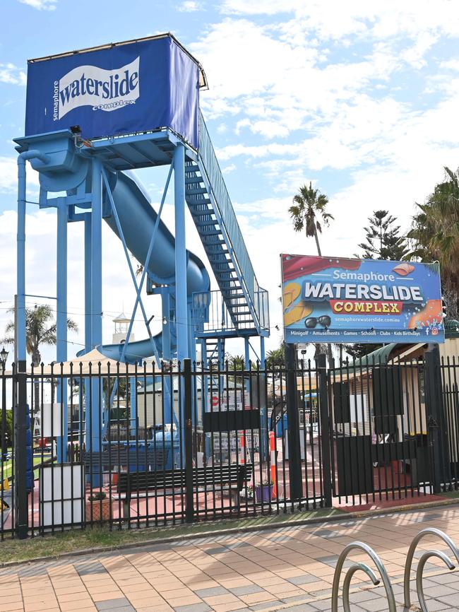 10/3/21. The Semaphore Waterslide is to close. Picture: Keryn Stevens