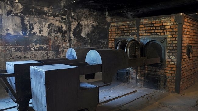 One of three ovens which was built in the crematory I in the Auschwitz I camp at the Auschwitz-Birkenau memorial and museum – a former German Nazi concentration and extermination camp in Poland. Picture: Pawel Sawicki/auschwitz.org photo gallery