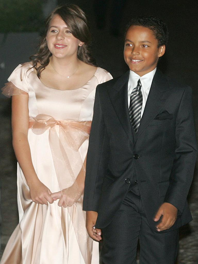 Isabella and Connor arrive for a dinner with Cruise and Holmes in Italy in 2006. Picture: AFP