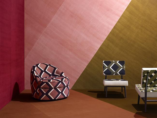 The India Mahdavi-designed True Velvet – collection of coloured and printed velvets for La Maison Pierre Frey. Picture: Philippe Garcia