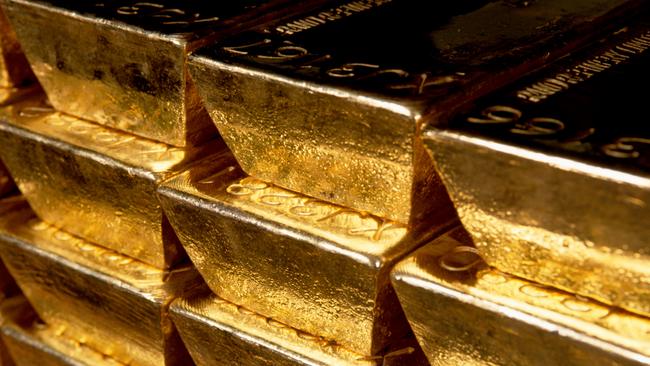 Gold bars stored at the Bank of England. Picture: Alamy