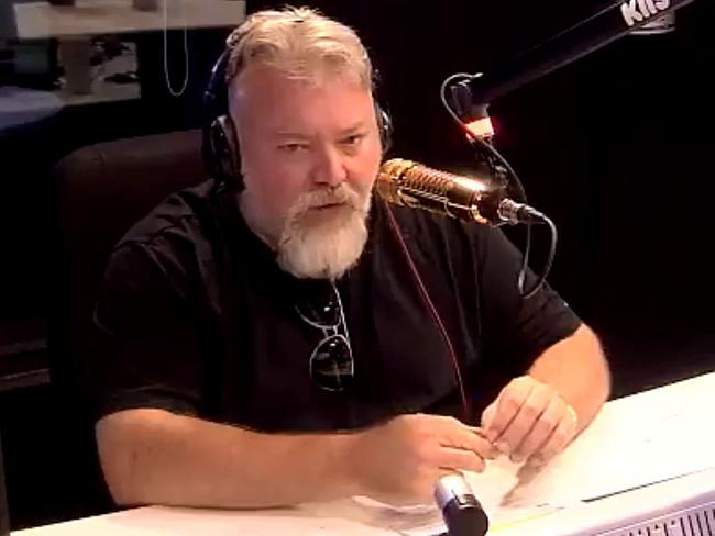 Kyle Sandilands on air. Picture: Twitter