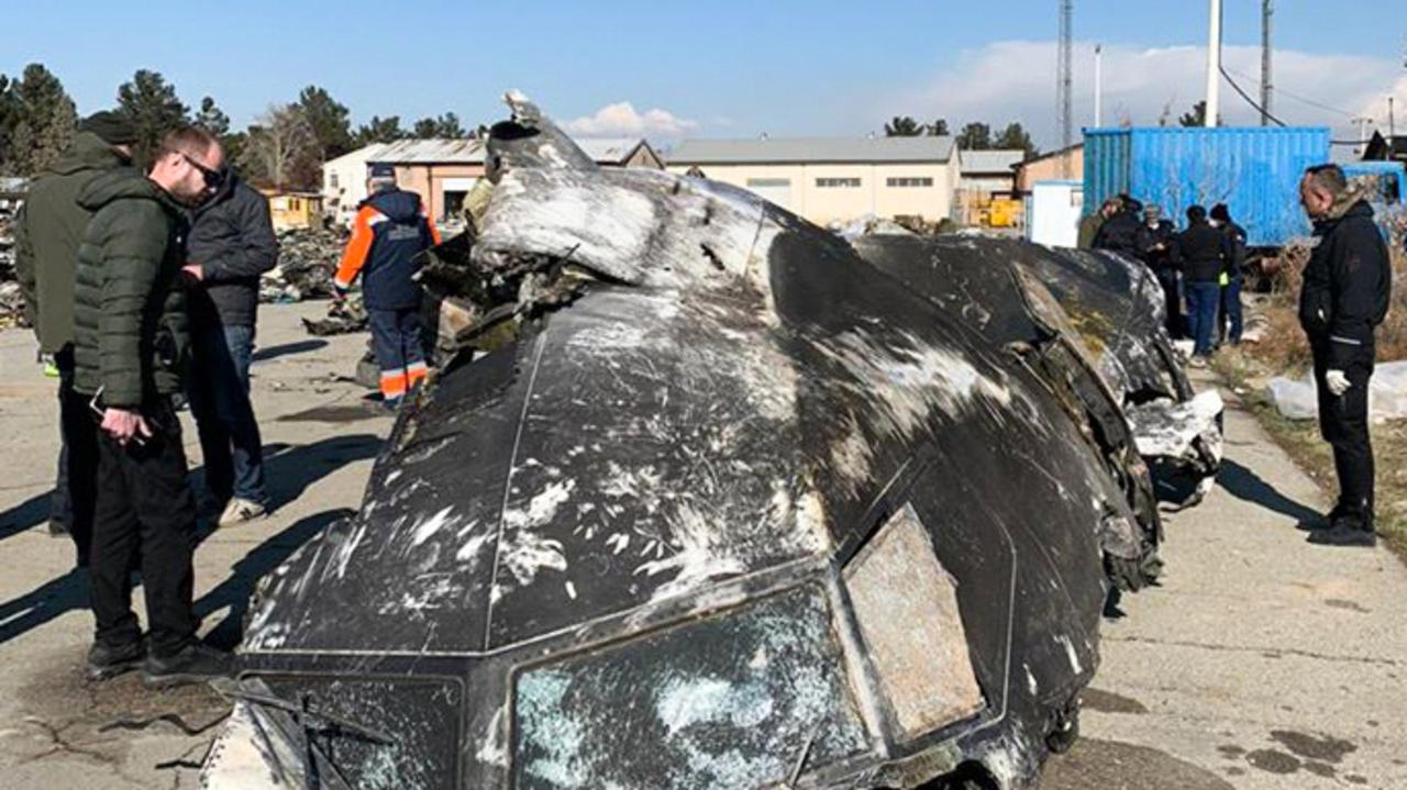 Justin Trudeau has suggested that the plane crash might not be as accidental as Iranian authorities have made out. Picture; National Security and Defense Council of Ukraine/AFP