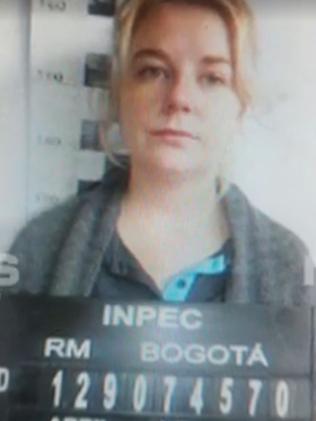 Cassandra Sainsbury’s mug shot from Bogota where she is awaiting her fate. Picture: 7 News