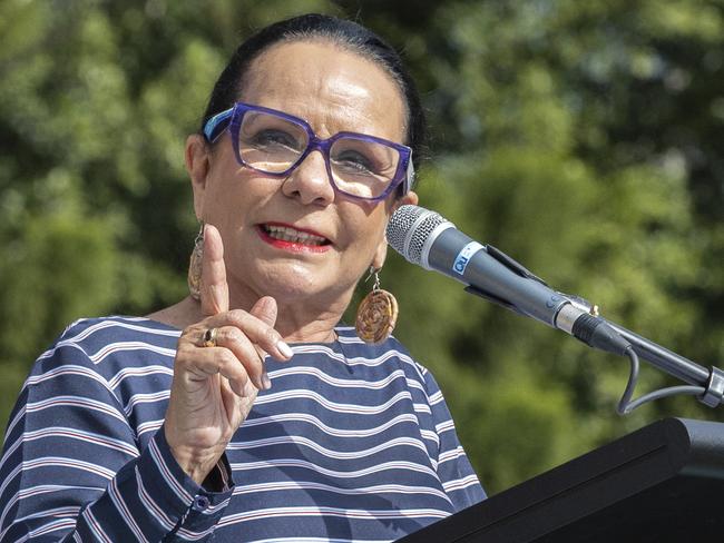 Minister for Indigenous Australians Linda Burney at the Yes23 Campaign and Come Together for Yes event in Brisbane, Sunday, July 2, 2023 - Picture: Richard Walker