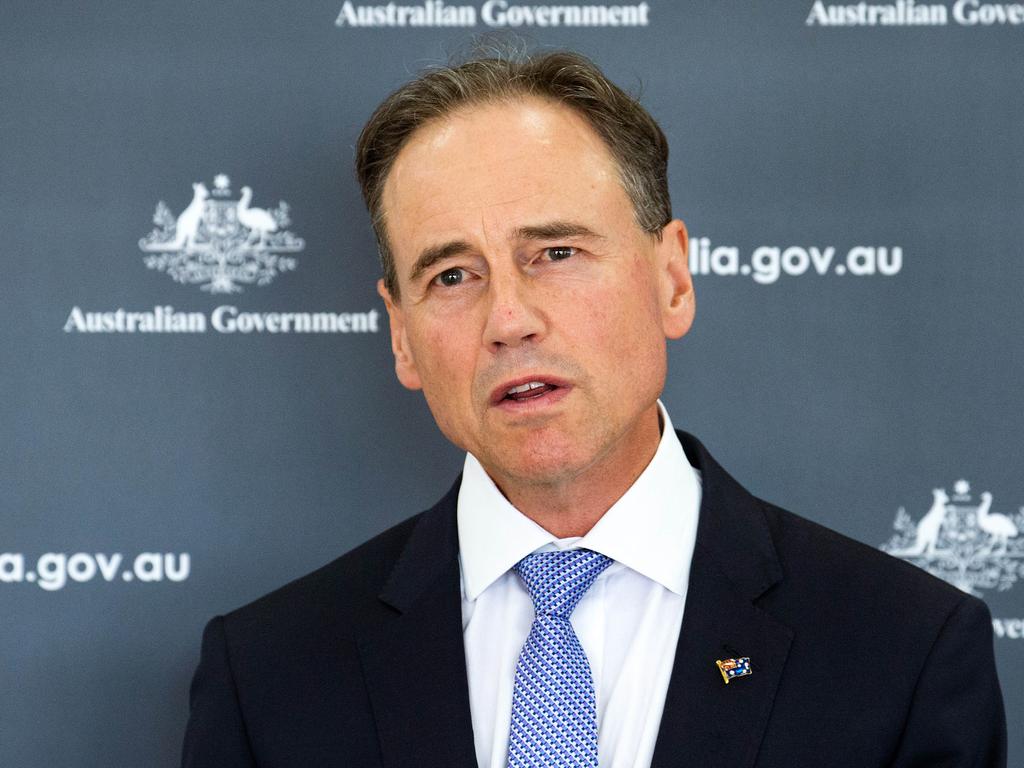 Greg Hunt has played down concerns over the NZ travel bubble despite a COVID-19 case being recorded in Auckland. Picture: NCA NewsWire / Sarah Matray