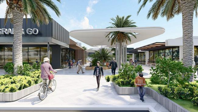 Concept images of a new retail village in Buckland Park. Source: Walker Corporation