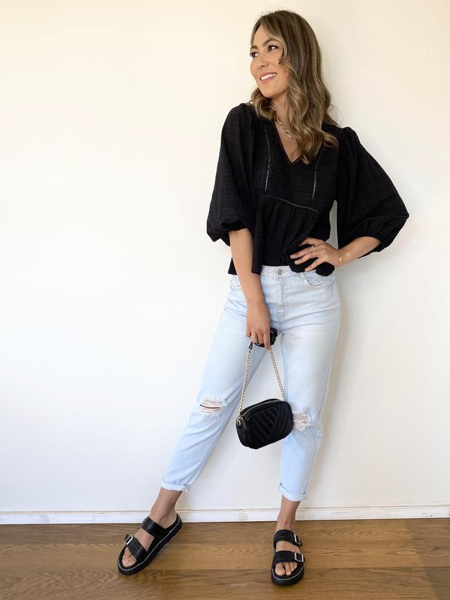 The $30 jeans can be styled a multitude of ways. Picture: Supplied