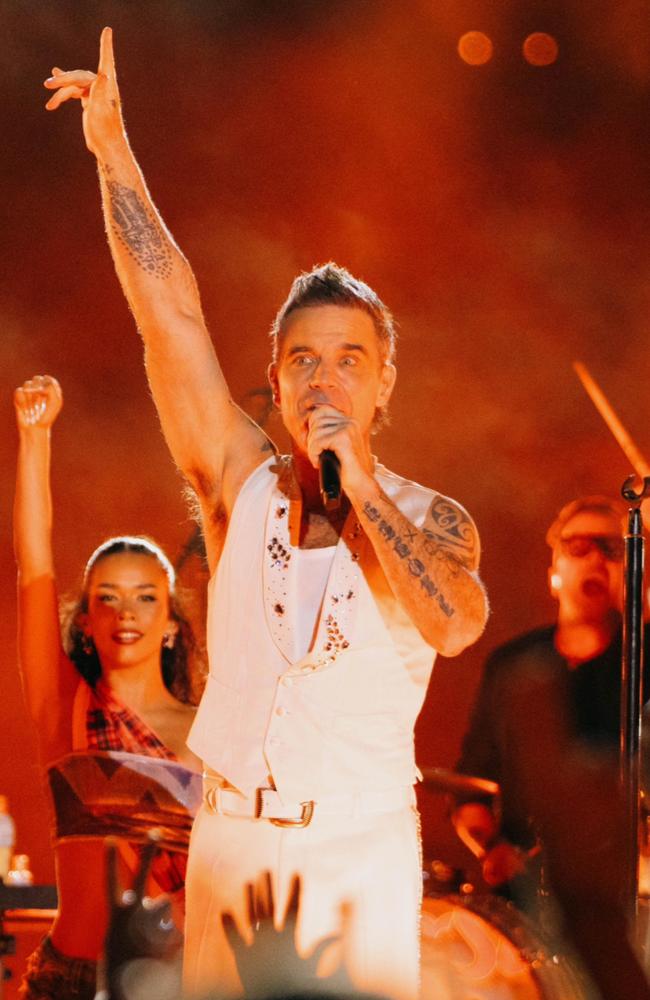 Robbie Williams is set to rock Fed Square from 5pm. Picture: Instagram