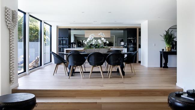 Looking through to the dining and kitchen areas.