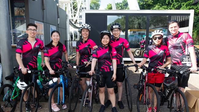 Thousands of cyclists took to the streets of the river city on Sunday for the Tour de Brisbane. \Photo: Grace Kessels.