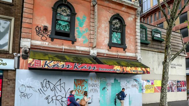 The state of some buildings, including Shop 1, 500 Flinders St, have been labelled ‘a blight on our magnificent city’.