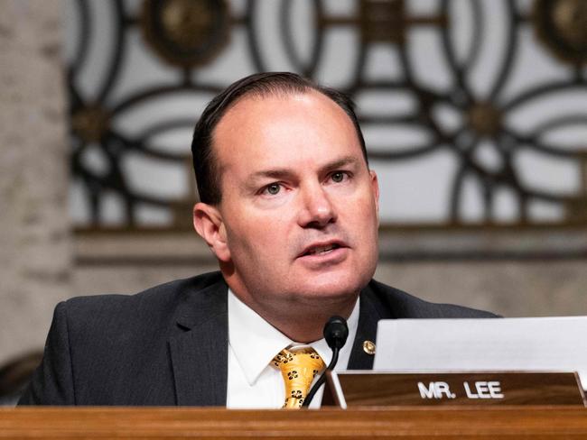 Democratic Senator Mike Lee accused Donald Trump of “spreading falsehoods” on Twitter. Picture: AFP