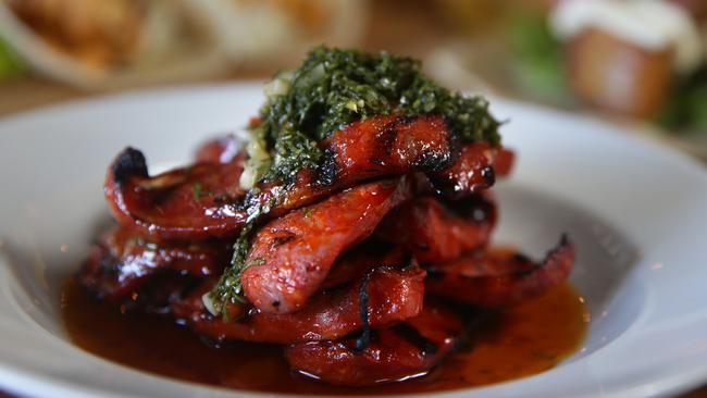 More please ... chorizo with red pepper chimmichurri MX is Mexicano's little brother it is a taqueira in Mona Vale