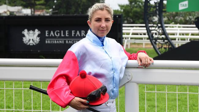 New Zealand jockey Samantha Collett came to Queensland in search of a new challenge and some extra money. Picture: Trackside Photography