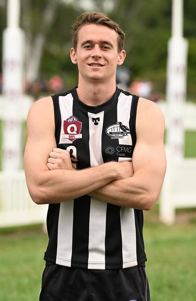 QAFL captain William Fletcher (Sherwood) . pic Lyndon Mechielsen/Courier Mail