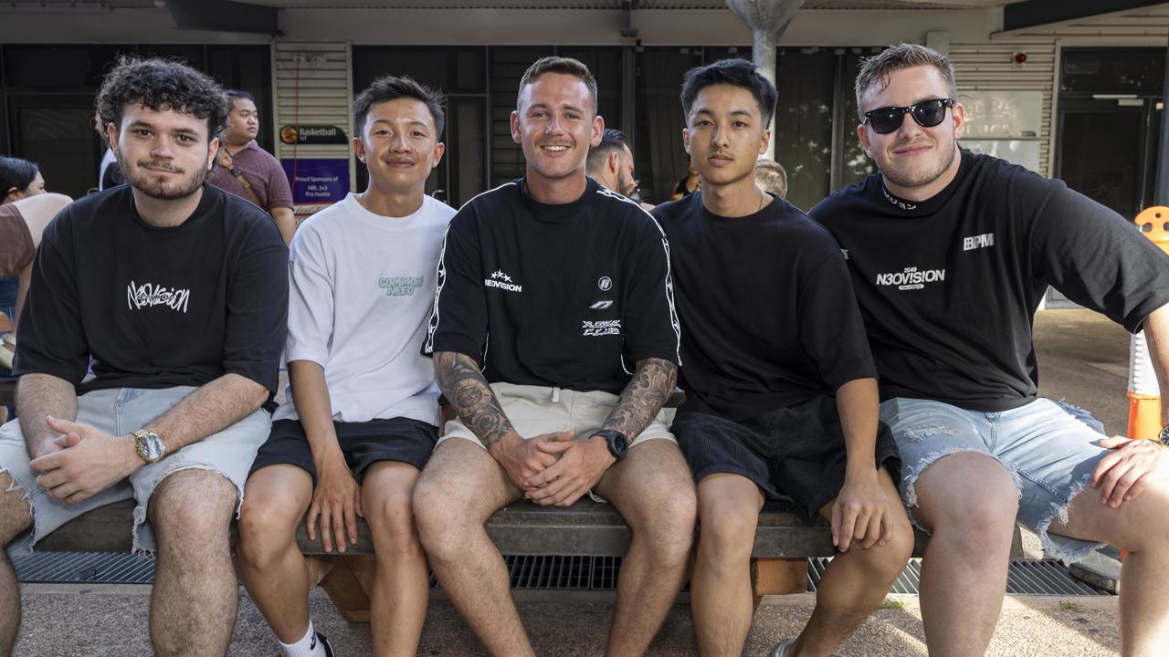 Riley, Tony, Leo, Zidane and Jett at the NT Fight Series XI at Ventia Stadium. Picture: Pema Tamang Pakhrin