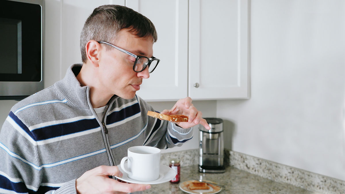 After decades of training, Leon was able to stare down his morning toast, subduing the tasty morsel in submission using only the power of his mind. Pic via Getty Images.