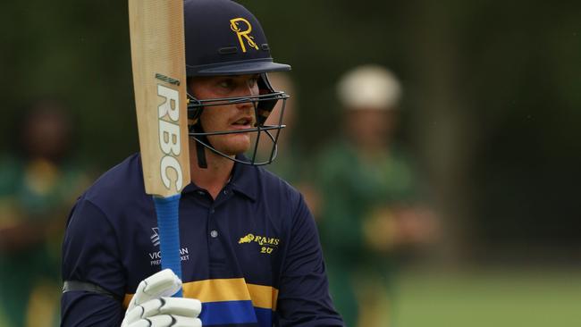 Ringwood batsman Tom Rogers. Picture: Stuart Milligan