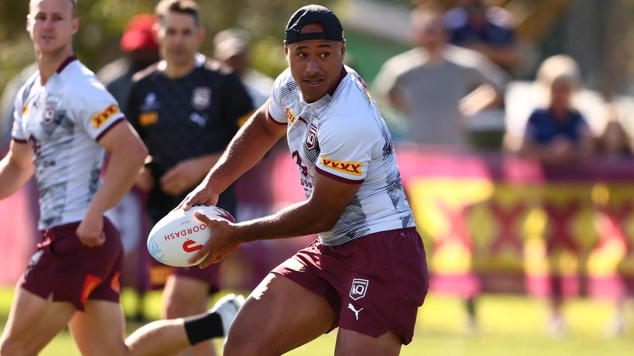 Felise Kaufusi will maintain his aggressive style against the Blues in Origin II. Picture: Chris Hyde/Getty Images