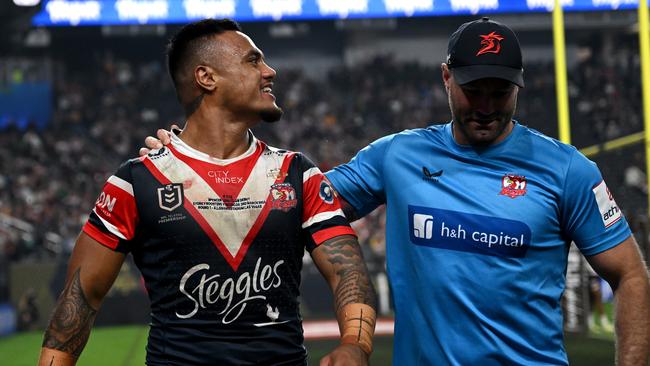 Spencer Leniu copped an eight week ban for racially abusing Mam on Monday night. Picture: NRL Photos