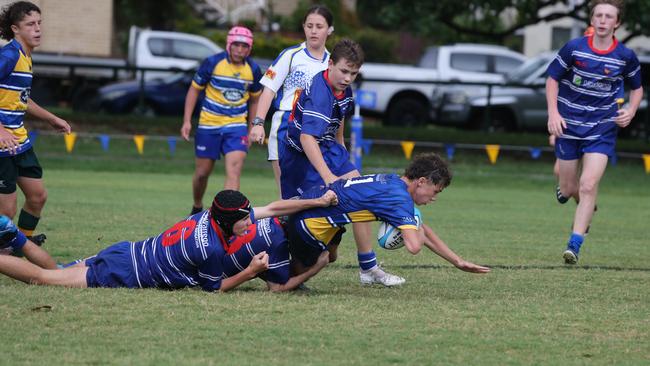 Day 1 of the King of the Country junior rugby union tournament at the Gold Coast Eagles Rugby Union Club. Under-15s: 10.40am: USQ Saints v Invitational Barbarians USQ Player No Barbarians Player No Pic Mike Batterham