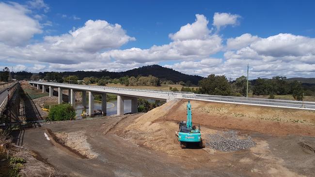 The new Tabulam bridge opened to traffic on Monday.