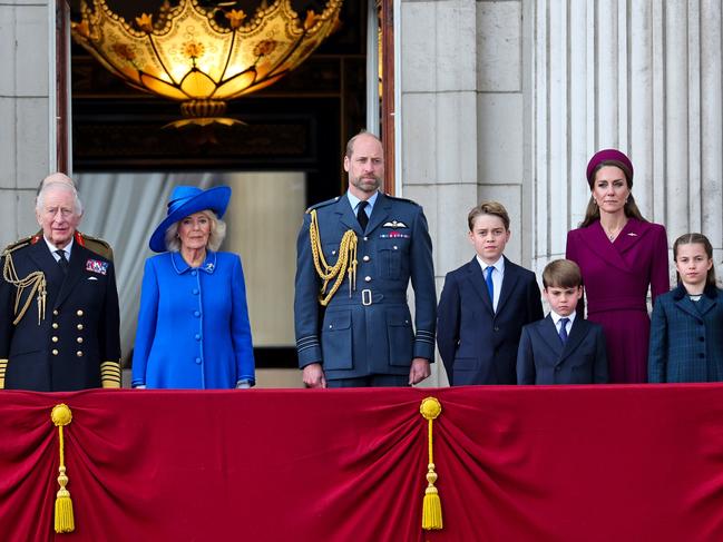 The senior royals and Wales children on the Palace balcony last month. Picture: Chris Jackson/Getty Images