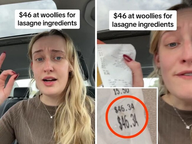 An Aussie shopper has erupted over a $46 grocery bill for a single meal.