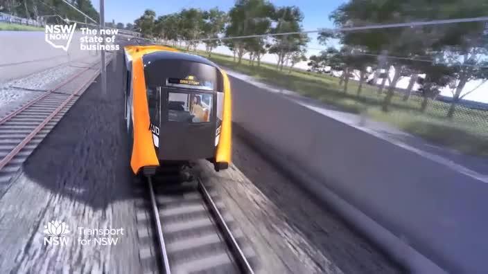 Vision from the the news Sydney Metro