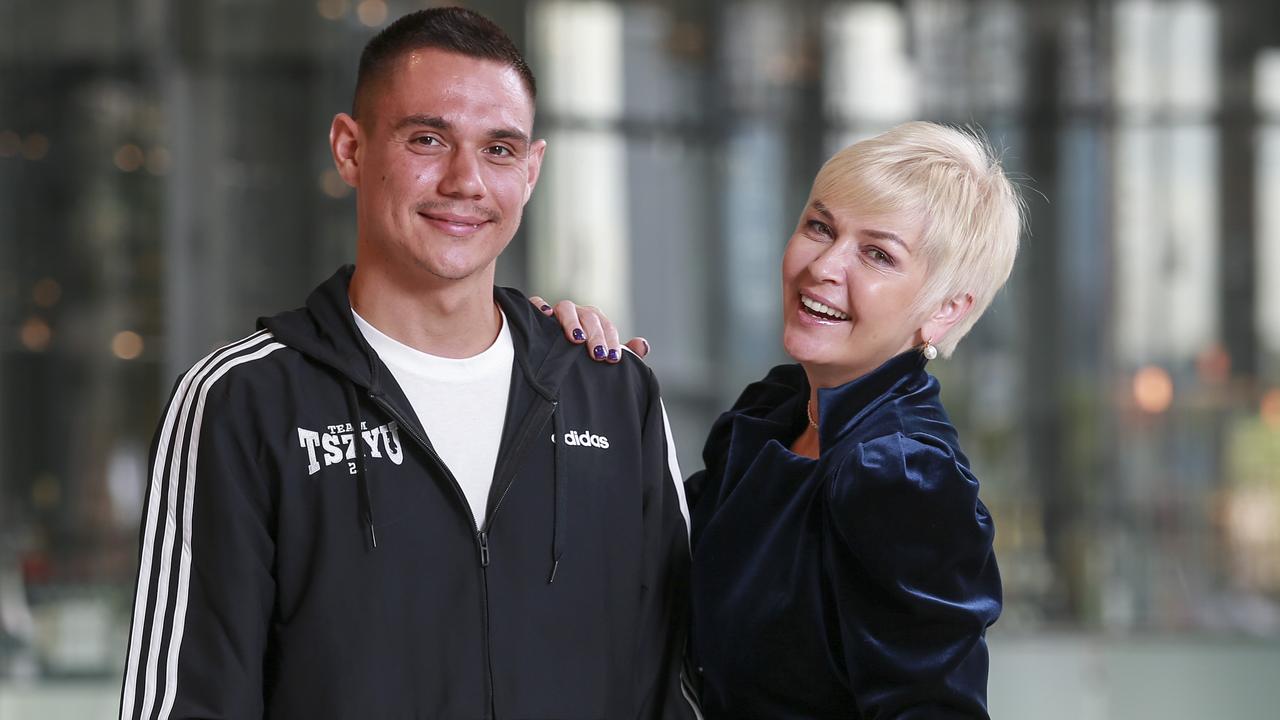 Natalia Tszyu pictured with Tim. Picture: Justin Lloyd.