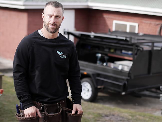 Wade spent time as an apprentice carpenter. Picture: Richard Jupe