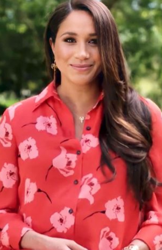 Meghan Markle appeared to promote vaccine equity in a video for Vax Live. Picture: Instagram