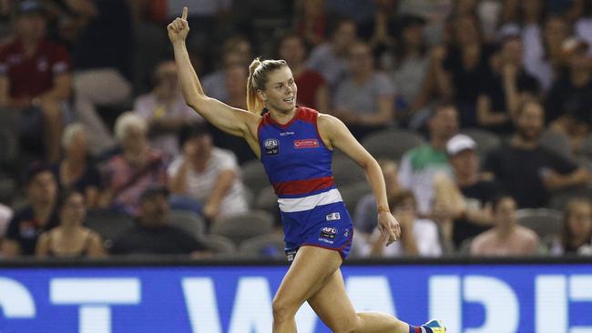 The gun forward-midfielder played three AFLW seasons with the Bulldogs.